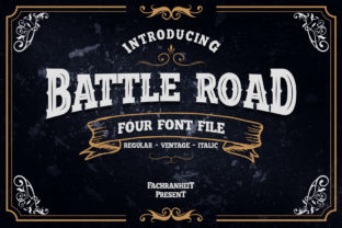 Battle Road: A Bold Display Font for Digital Branding