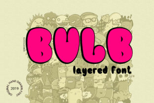 Bulb Layered Font for Eye-Catching Design