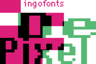 DePixel: A Futuristic Font for Craft and Design Projects