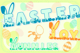 Easter Joy Bunnies Font for Digital Creativity