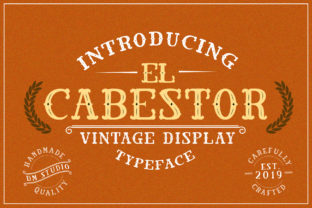 El Cabestor: A Bold Display Font for Handmade Creations