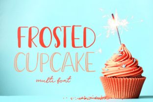 Frosted Cupcake Font for Branding Projects