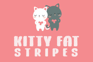 Kitty Fat Stripes: A Whimsical Display Font for Craft Creations