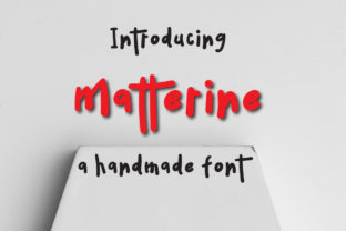 Matterine: A Playful Display Font for Editorial Projects