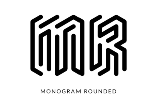 Monogram Rounded: A Bold Display Font for Handmade Creations