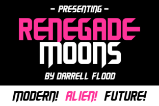 Renegade Moons: A Futuristic Font for Bold Web Designs