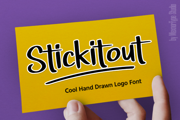 Stickitout: A Modern Display Font for Editorial Design
