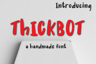 Thickbot: A Bold Display Font for Handmade Creations